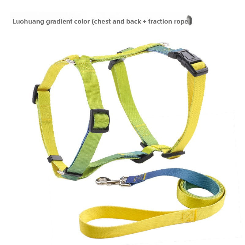 Pet Dog Collar Chest and Back Leash